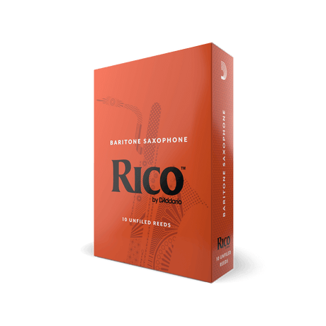 Box of Rico baritone saxophone reeds