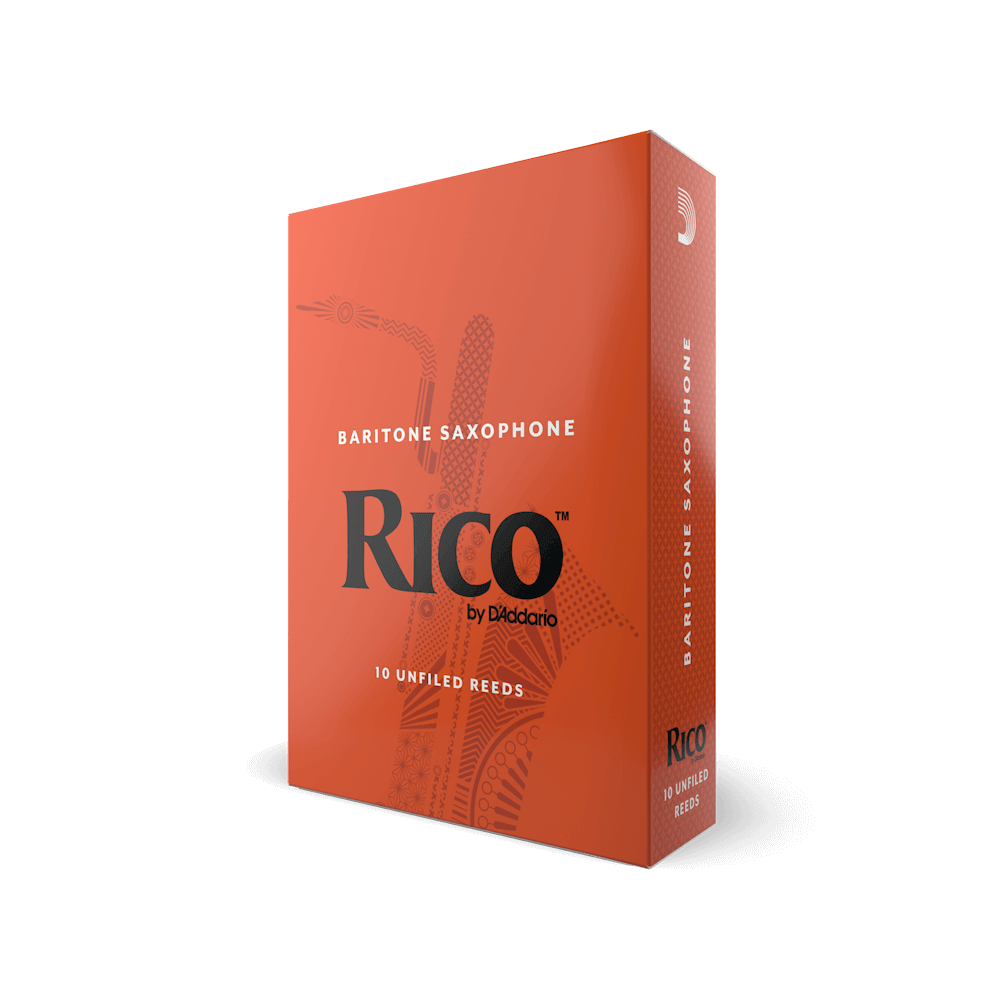 Box of Rico baritone saxophone reeds