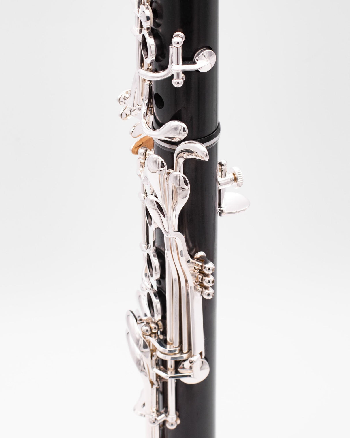 The Royal Global Classical Limited Bb and A Clarinets - close up of lower joint keys