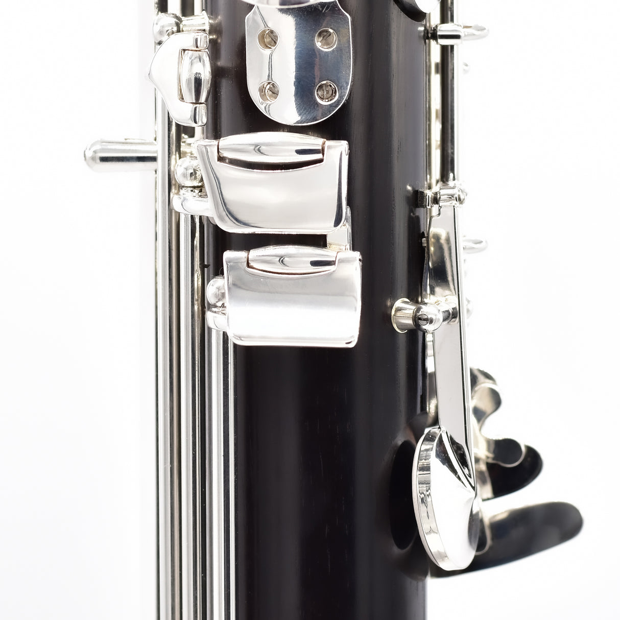 Royal Global Polaris Low C Bass Clarinet - close up of the thumb keys on the lower joint