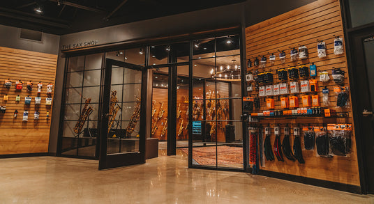 Saxophone Shop front door