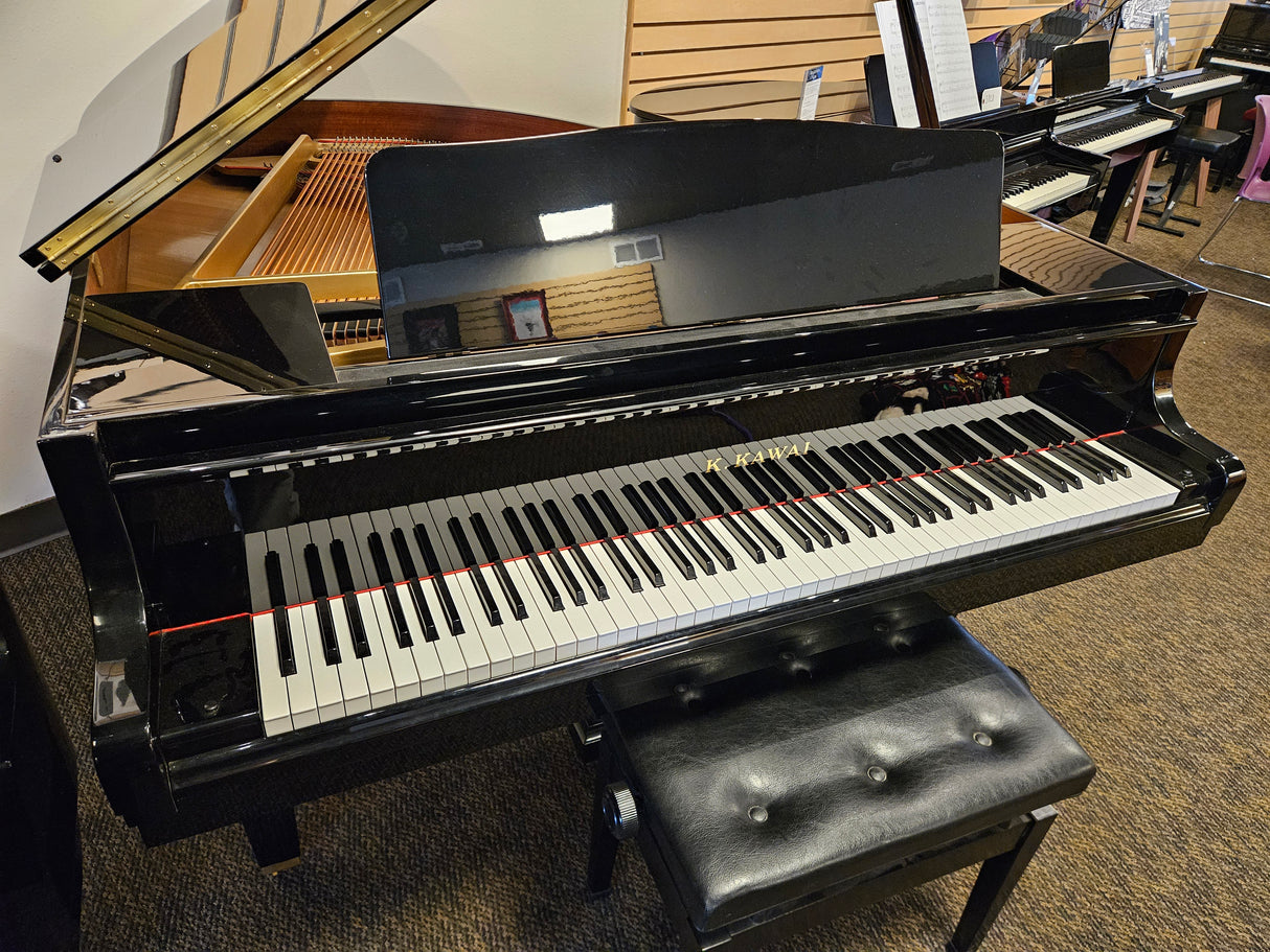 Used Kawai GM10 5' Ebony Polish Baby Grand Piano