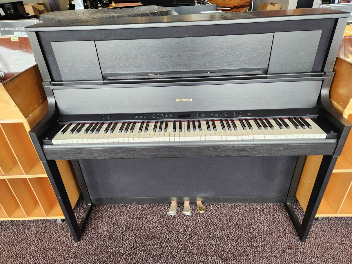 Used Roland LX708 Charcoal Black Console Digital Piano