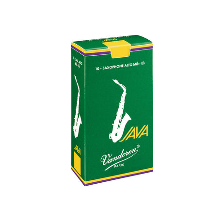 Vandoren Java Green Alto Saxophone Reeds - Box of 10