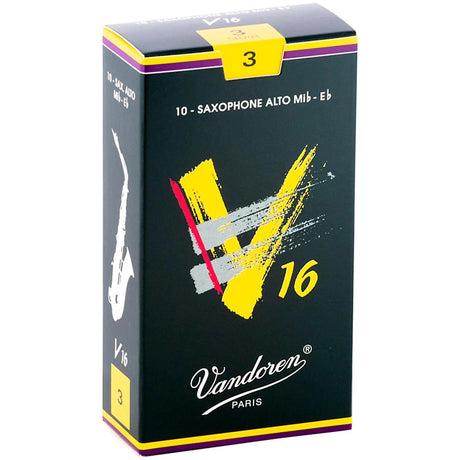 A box of Vandoren V16 alto saxophone reeds