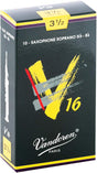 A box of Vandoren V16 soprano saxophone reeds