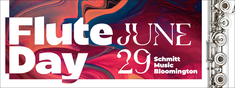 Flute Day at Schmitt Music Bloomington on June 29th